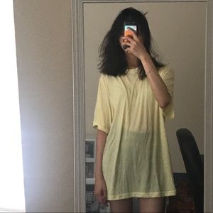 light yellow tshirt dress